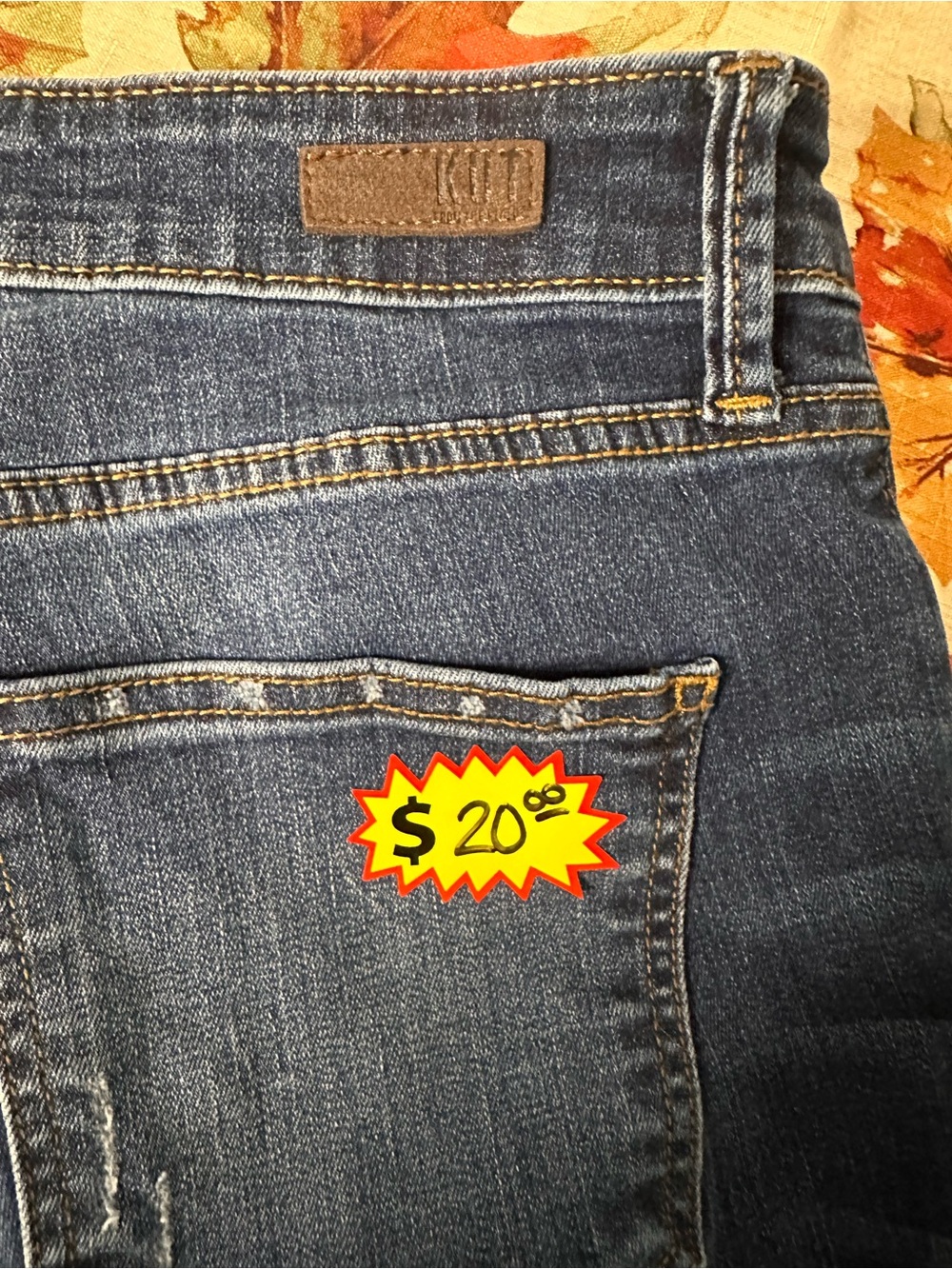 Kut from the Kloth Dark Blue Straight Leg Jeans